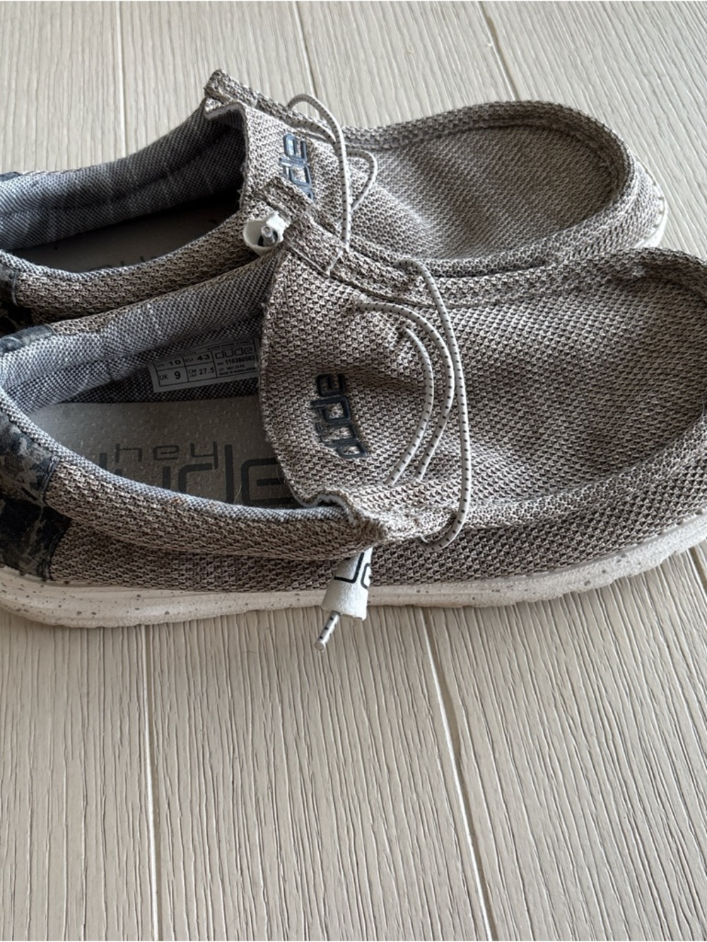Hey Dude Men’s Slip-On Woven Shoes - Taupe
